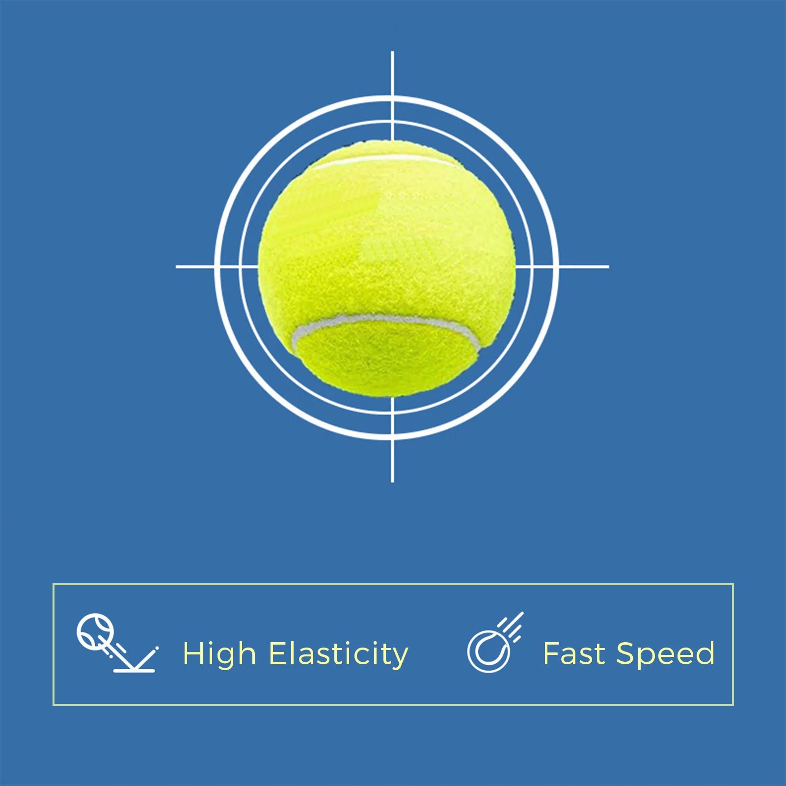 3pcs Padel Balls High Bounce