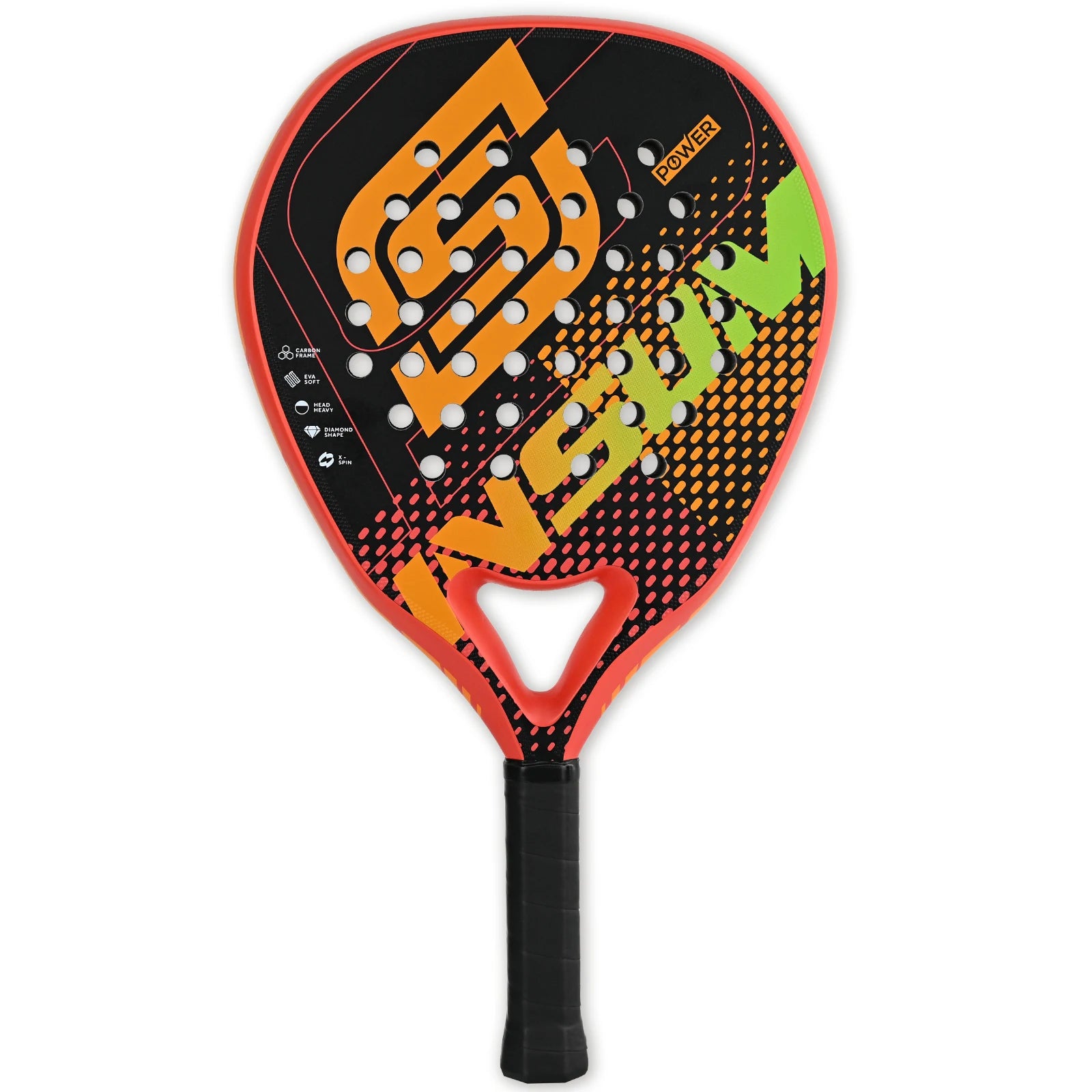 Padel Racket Carbon Fibre Diamond Shape EVA Core Power Control Padel Racket for all Players